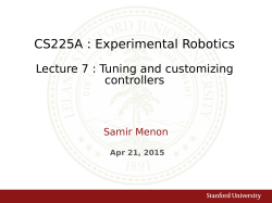 CS225A : Experimental Robotics