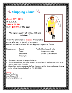Skipping Clinic Poster