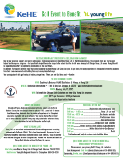 Golf Event to Benefit - Chicago South Suburban