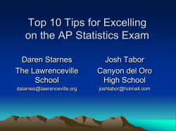 AP Statistics Exam Tips