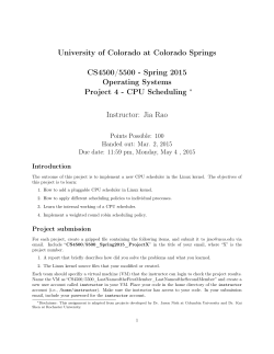 Project-4 - University of Colorado Colorado Springs