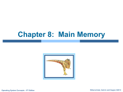 Chapter 8: Main Memory