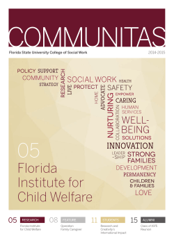 2015_CSW_Magazine_We.. - FSU College of Social Work