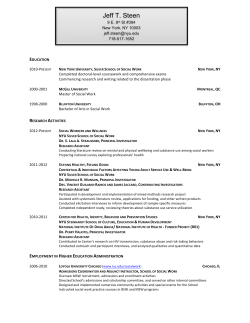 Jeff T. Steen - College of Social Work