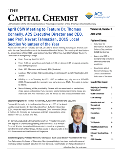 201504 CapitalChemist.pub - Chemical Society of Washington