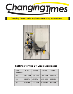 CT Liquid Applicator GPM
