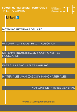 Diapositiva 1 - Centro Tecnologico de Componentes