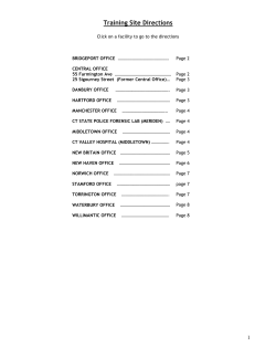 Training Site Directions