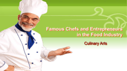 Famous Chefs and Entrepreneurs in the Food Service Industry