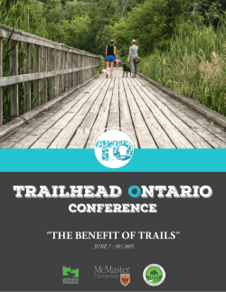 TRAILHEAD ONTARIO - Canadian Trails Federation