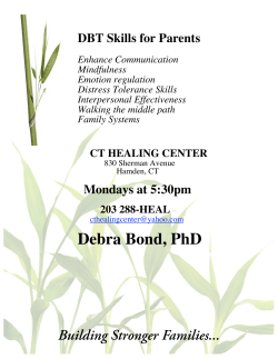 Debra Bond, PhD - CT Healing Center