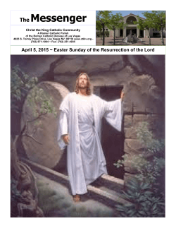 April 5, 2015 - Christ The King Catholic Community