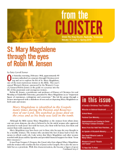 St. Mary Magdalene through the eyes of Robin M. Jensen