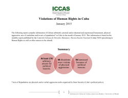 Violations of Human Rights in Cuba