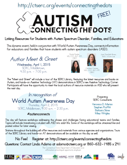 autism flyer - The State Education Resource Center