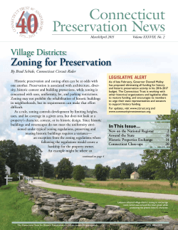 March/April - Connecticut Trust For Historic Preservation