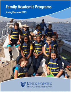 Family Academic Programs - Johns Hopkins Center for Talented Youth
