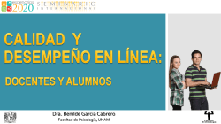 Dra. Benilde GarcÃ­a Cabrero - Coordinadora de Universidad Abierta
