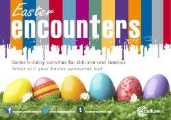 Easter holiday activities for children and families