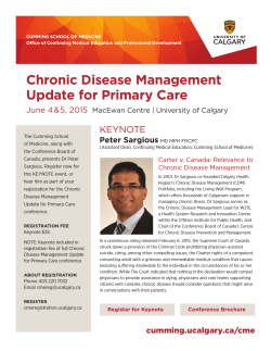 Chronic Disease Management Update for Primary Care