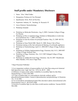 Allied Science Department - Cummins College of Engineering for