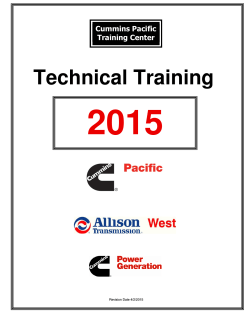2015 Training Catalog