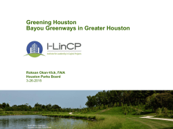 Greening Houston Bayou Greenways in Greater