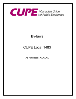 - CUPE Local 1483