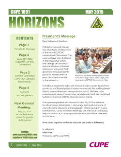 the May, 2015 Horizons in pdf format