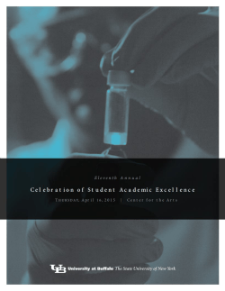 2015 Program Book - Center for Undergraduate Research and