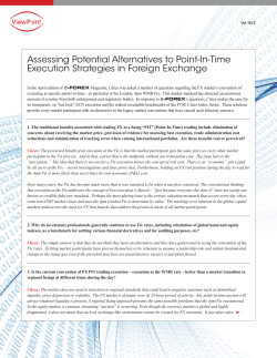 Assessing Potential Alternatives to Point-In-Time