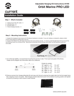 Single Hanging Kit Instructions - Current-USA