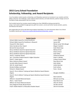 List of 2015 Recipients