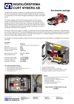 Gas booster package