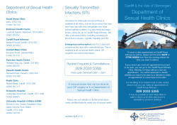 Community Clinics - Cardiff & Vale University Health Board