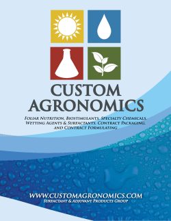- Custom Agronomics