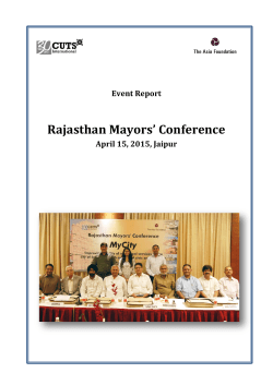 Rajasthan Mayors` Conference - Consumer Unity & Trust Society