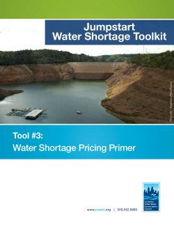 Water Shortage Pricing Primer