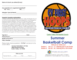 Summer Basketball Registration 2015