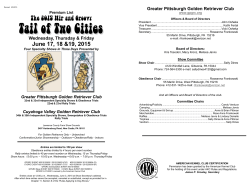 Premium List - Cuyahoga Valley Golden Retriever Club