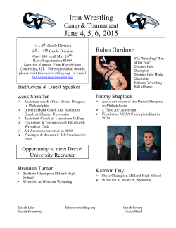 Iron Wrestling June 4, 5, 6, 2015