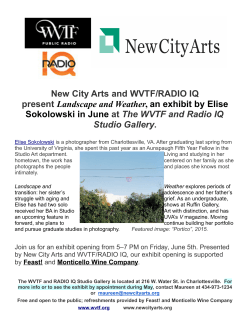 WVTF/Radio IQ Presents Landscape and Weather at the WVTF and