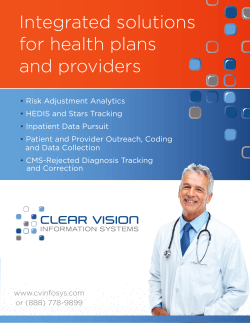 Integrated solutions for health plans and providers sion