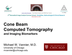 Cone Beam CT & Imaging Biomarkers