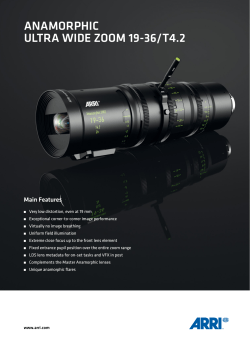 ARRI Anamorphic Ultra Wide Zoom Lens AUWZ 19-36/T4.2