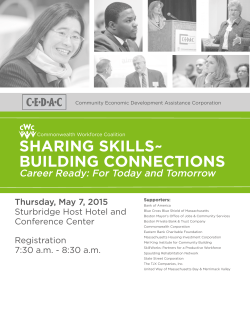 building connections - Commonwealth Workforce Coalition