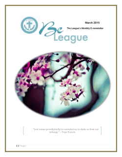 March 2015 - The Catholic Women`s League of Canada