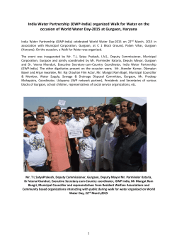 organized Walk for Water on the occasion of World Water Day