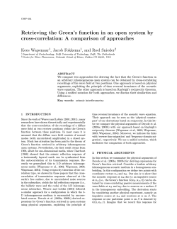 Retrieving the Green`s function in an open system by