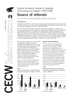Source of referrals - Canadian Child Welfare Research Portal